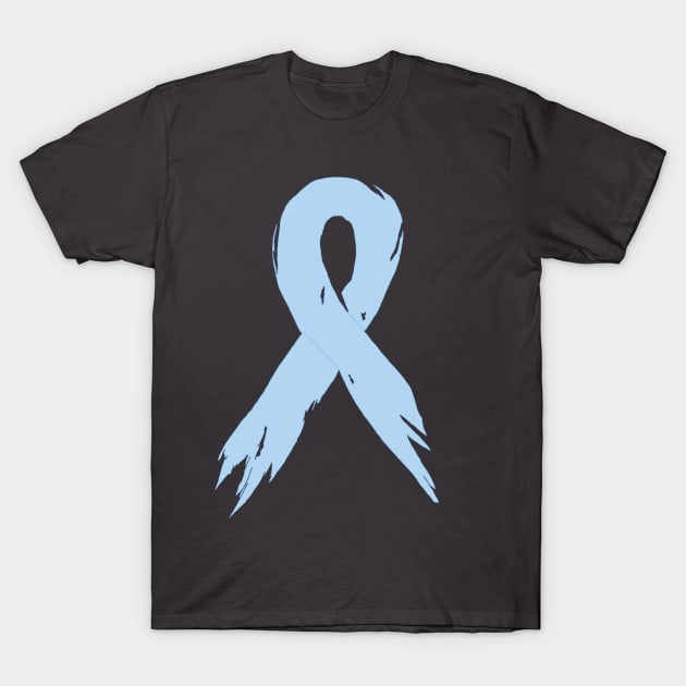 Battled Prostate Cancer Ribbon - Hand Drawn T-Shirt by ohmyshirt